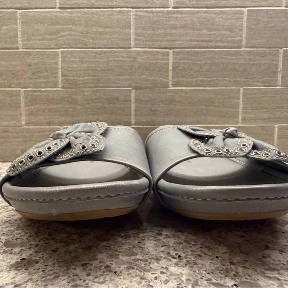 Women’s B. Makowsky Dusty Blue Soft Leather Slip On Shoes-Size 7.5M - Picture 5 of 9